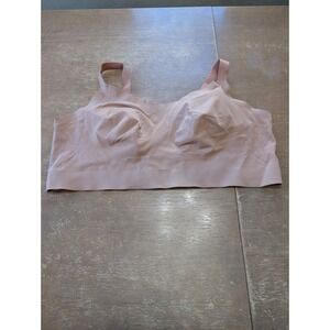 Duluth Trading Womens 3X Seamless Bralette Nude Tan Adjustable Wirefree Bra